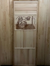 Дверь из липы наборная, фрагмент 60 x 600 x 1800
